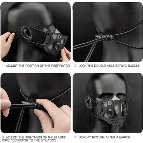 Half Face Mask for Men and Women, Removable/Reusable,, Foldable, Brown 2