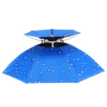 AngelschirmHut – headmounted outdoor umbrella, doublelayered, black