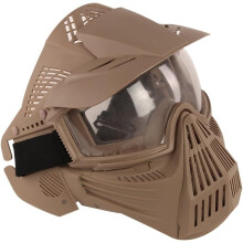 Tactical Outdoor CS Wargame Protection Shading Grid Face Mask Shooting Hunting Paintball Accessories Masks Ghost(T)