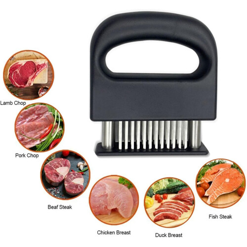 Fleisch  Tender  Needle, Stainless Steel Meat penetrating tenderizing Gadget 2