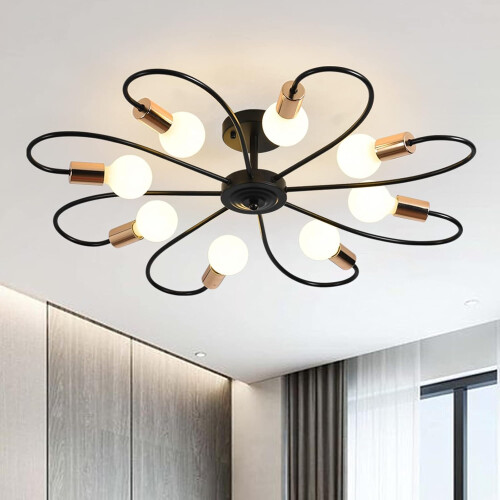Semi Flush Ceiling Lights, Modern Sputnik Chandeliers Pendant Lighting