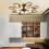 Semi Flush Ceiling Lights, Modern Sputnik Chandeliers Pendant Lighting 9