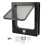 Pet Door Wearproof Automatic Window Closure Function Cat Interior Door for All Standard Interior Doors Black L 2