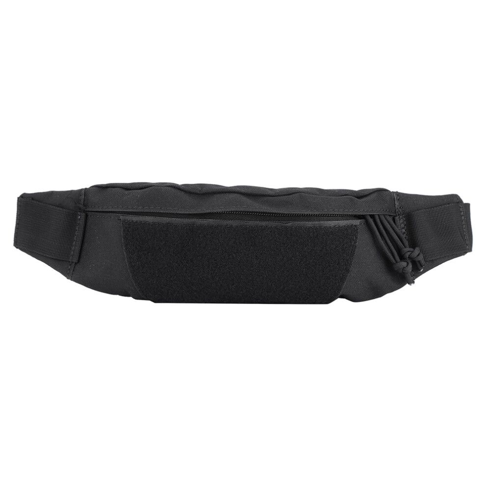 Nylon Waist Bag Travel Pocket with Adjustable Belt For Hiking Running (Black)-image-OPC-PJ26BGD-NEW