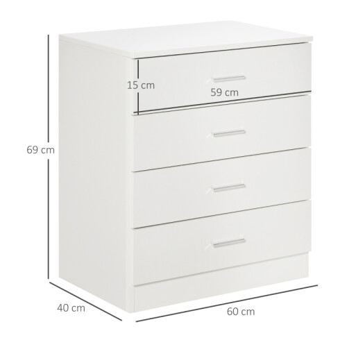 4-Drawer Storage Chest with Anti-Tip Design for Kids' Rooms 2