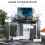 Black Computer Desk with Sliding Keyboard Tray & Storage 5
