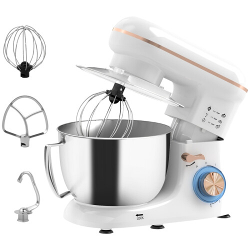 1300W 4.5L Kitchen Mixer - 6 Speeds, Whisk & Beater 1