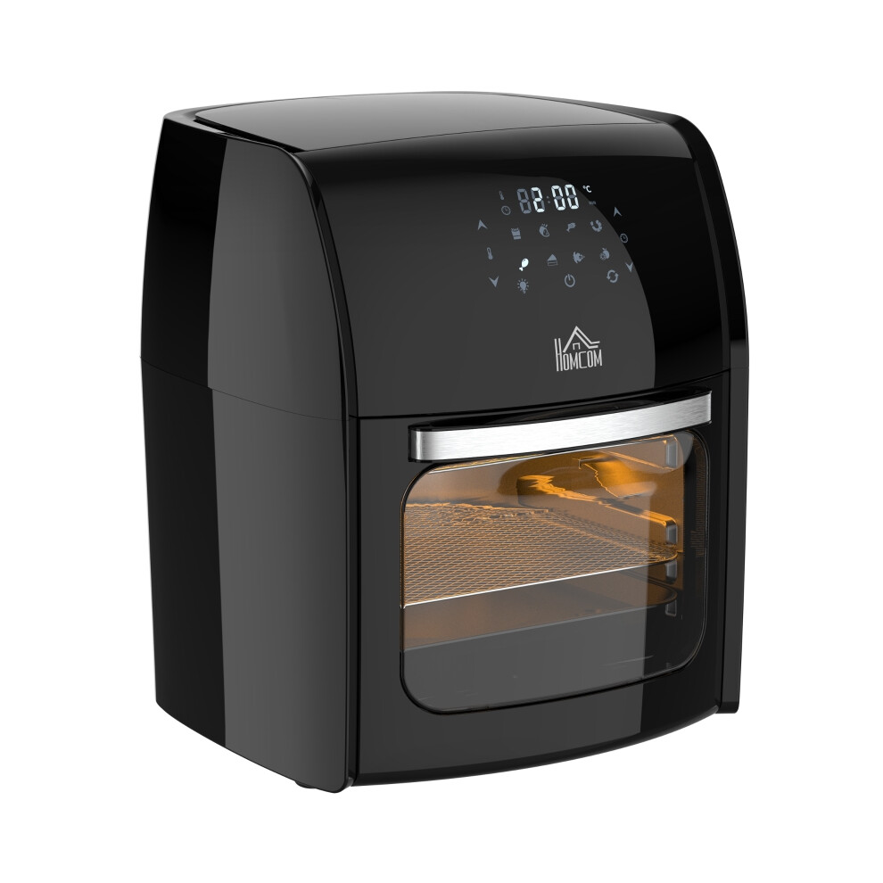 12L 8-In-1 Air Fryer Oven, 1800W, 8 Presets, Black