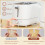 Fast Boil Kettle & 2-Slice Toaster Set, 3000W, White 6
