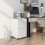 2-Drawer Mobile Filing Cabinet with Lock & Wheels - White 4