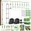 10-Piece Kids Obstacle Course Kit with Slackline & Swing 2