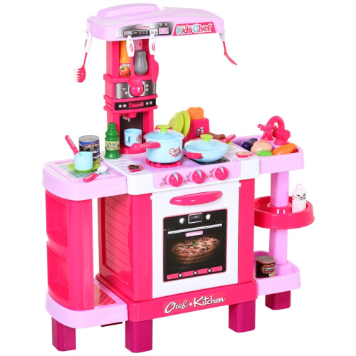 38-Piece Kids Kitchen Play Set with Sounds & Lights 1