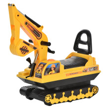 Ride-On Excavator Toy for Kids - Movable Construction Truck