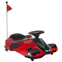 Kids Electric Go-Kart 8-12Yrs with Drift, Music & Lights