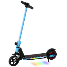 Folding Electric Scooter for Kids with Dual Brakes & LED Lights-Blue