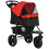 Folding 3-Wheel Dog Pushchair with Adjustable Canopy 1