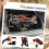 Folding 3-Wheel Dog Pushchair with Adjustable Canopy 7