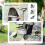 Foldable Pet Stroller for Dogs with Cup Holder & Basket 6