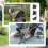 Charcoal Grey 3-Wheel Pet Stroller for Small Dogs 7
