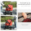 Red One-Touch Folding Pet Stroller with EVA Wheels 7