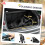 Foldable Pet Stroller for Small Dogs & Cats, Black 6