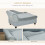Light Grey Pet Sofa Chair with Storage & Cushion for Small Dogs/Cats 7