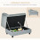 Light Grey Pet Sofa Chair with Storage & Cushion for Small Dogs/Cats 6