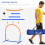 Blue 4-Piece Portable Dog Agility Set for Training 5