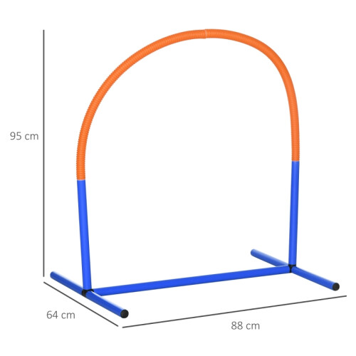 Blue 4-Piece Portable Dog Agility Set for Training 2