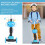 5-in-1 Adjustable Kids Scooter with Seat & Backrest, Blue 5