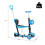 5-in-1 Adjustable Kids Scooter with Seat & Backrest, Blue 3