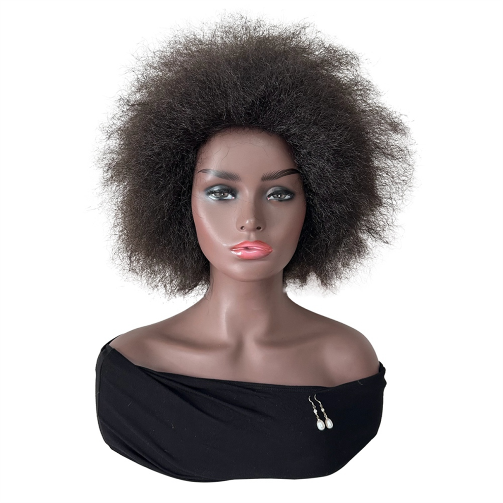 Exogio Unisex Short Curly Wigs For Women Afro Wig, C