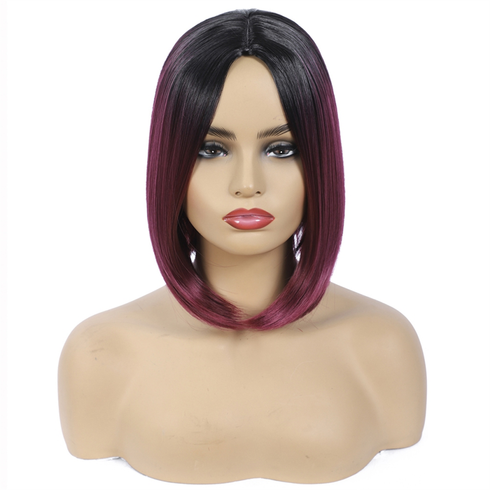 Exogio Fashion Wig Hair Middle Parted Ladies Covering,D
