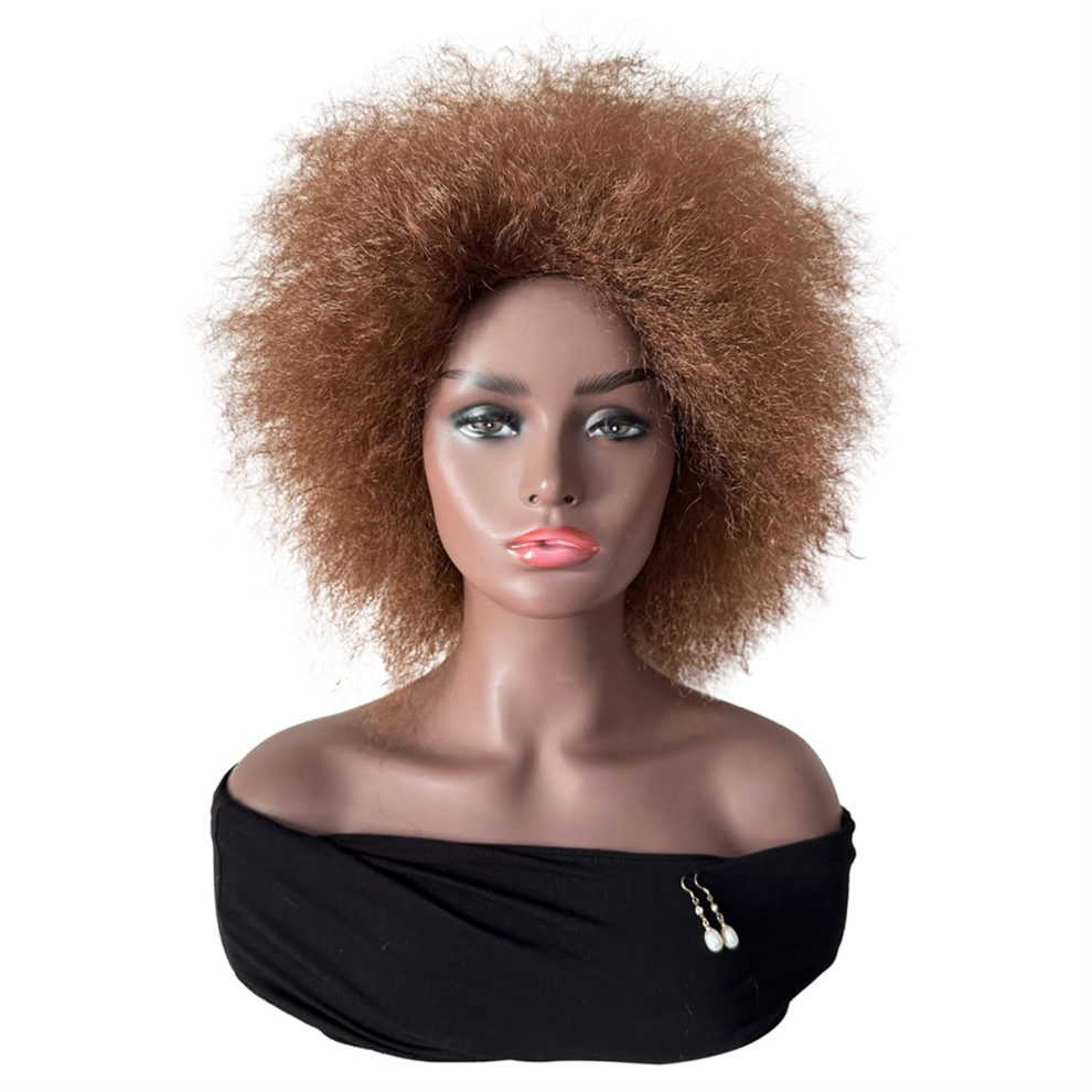 Exogio Unisex Short Curly Wigs For Women Afro Wig, A