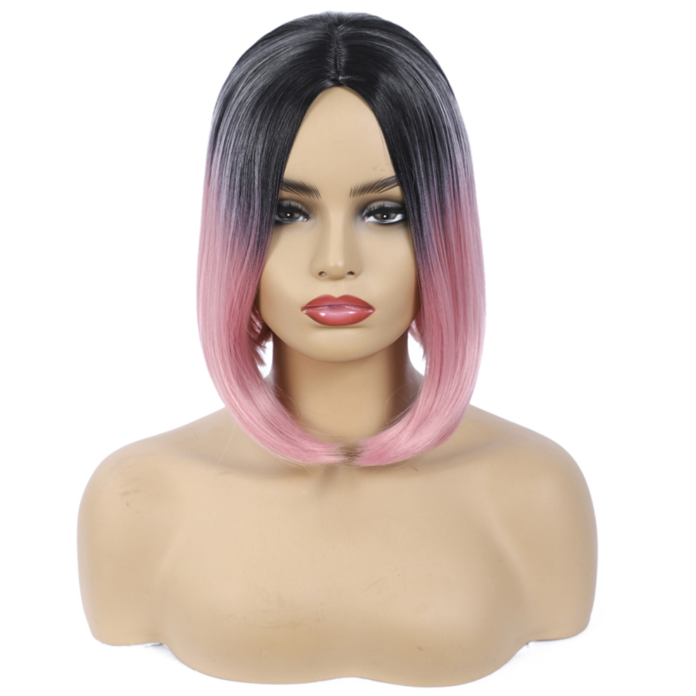 Exogio Fashion Wig Hair Middle Parted Ladies Covering,C