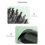 Hair Oil Applicator Scalp Massager Fluid Comb,B 1