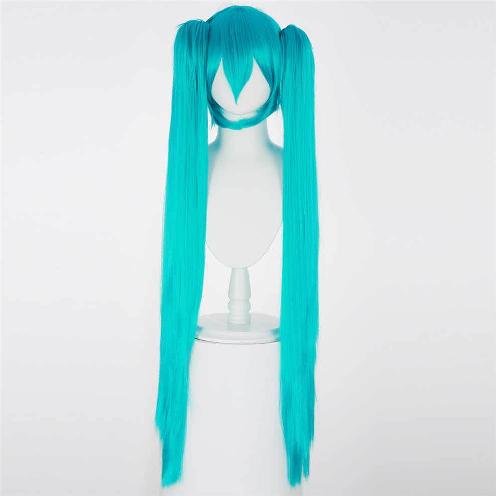Exogio Cosplay Green Double Ponytail Long Wig Anime