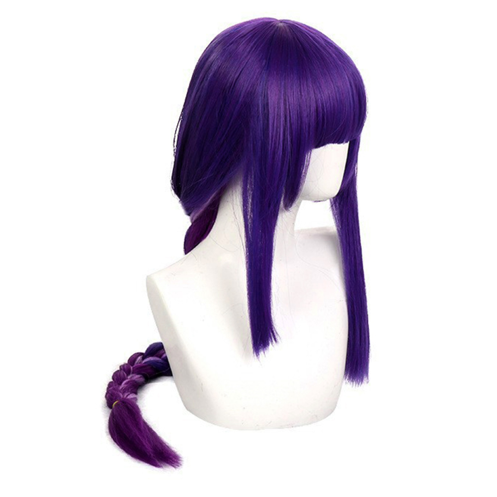 Exogio Unisex Genshin Raiden General Wig Braided For Cosplay