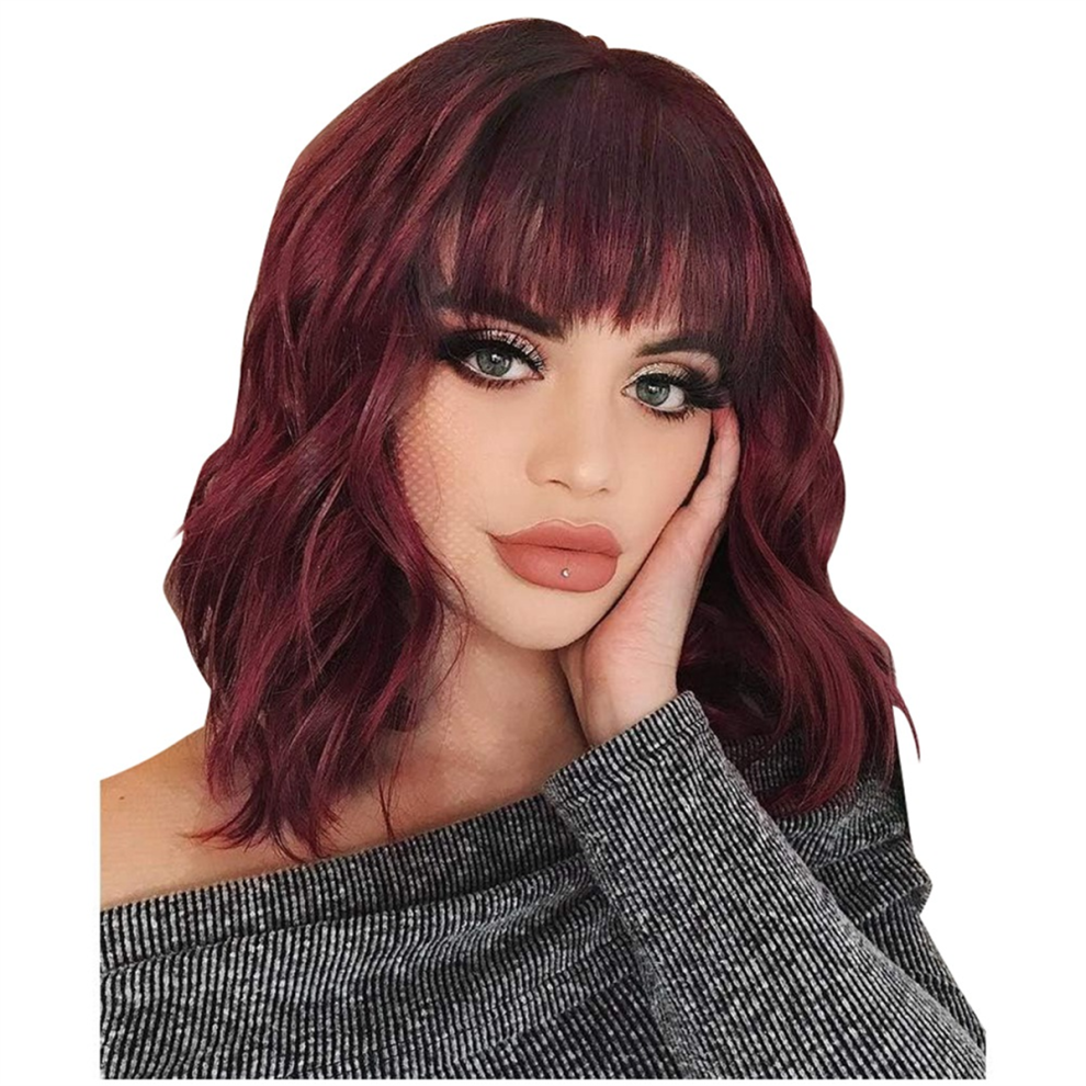 Exogio Unisex Wig Synthetic Wavy Hair Short Curly