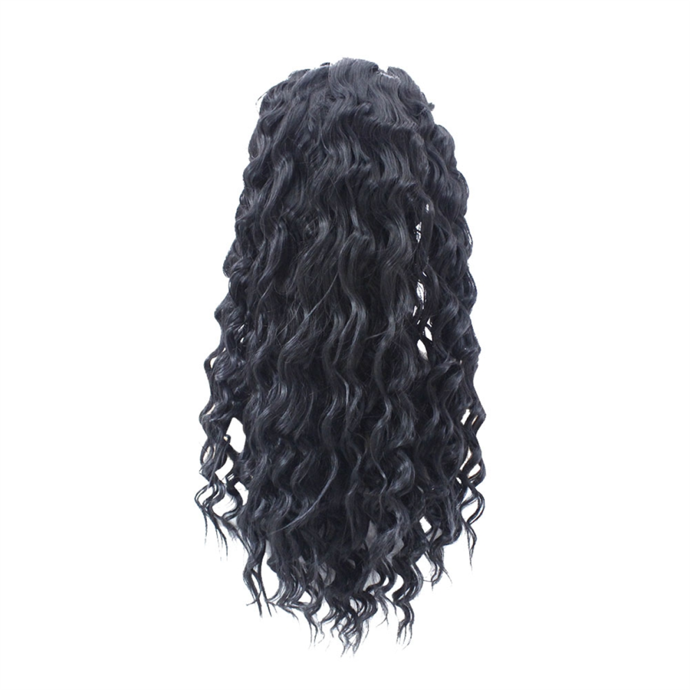 Exogio Unisex 20 Inches Front Lace Curly Fringe Wig Hair Wigs For Women