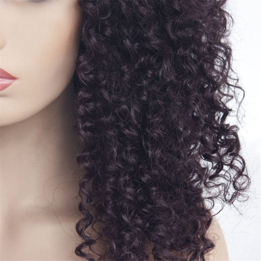 Exogio 18Inch Loose Curly Deep Wave Lace Front Wig Synthetic For Women