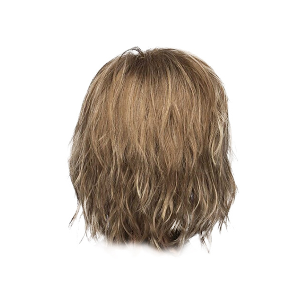 Exogio Unisex European And American Style Wigs Hair Gradient Color Short Wig