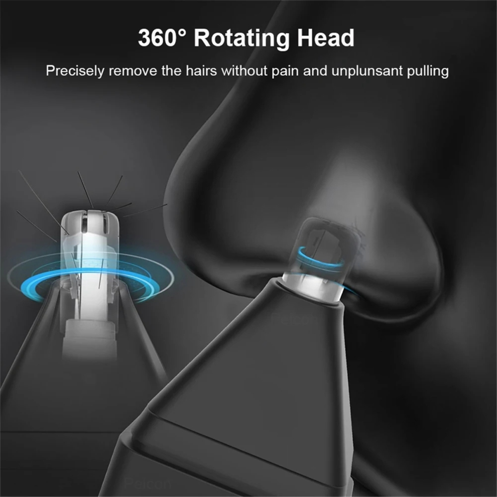 Exogio Nose Hair Trimmer Portable Electric Face Ear Clean