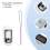 Finger Clip Oximeter Bluetooth Digital Blue 6