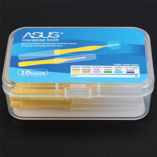 10Pcs/Box 0.4MM Straight interdental brush 1