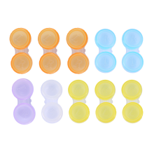10 x Contact Lens Cases - Storage Cases, Random Color (Multicolor)