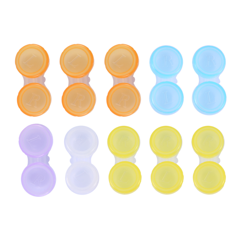 10 x Contact Lens Cases - Storage Cases, Random Color (Multicolor)