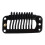 20pcs Nine-tooth Hair Clip(Black)32MM L 5