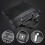 LINGZHIDAISHU Men's Briefcase High-Quality Handbag Black 3