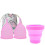 4Pcs/Set Menstrual Cup for Silicone S Pink 1